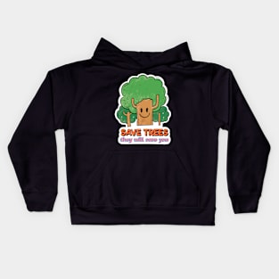 Save the Trees Kids Hoodie